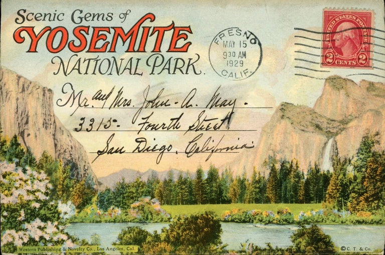 (#165117) Scenic gems of Yosemite National Park ... [folder title]. WESTERN PUBLISHING AND NOVELTY COMPANY.