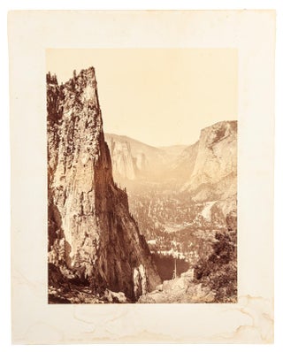 #165127) [Yosemite Valley] Down the valley, from Union Point. CARLETON E. WATKINS