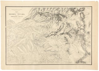 #165132) Map of a portion of the Sierra Nevada adjacent to the Yosemite Valley from surveys made...