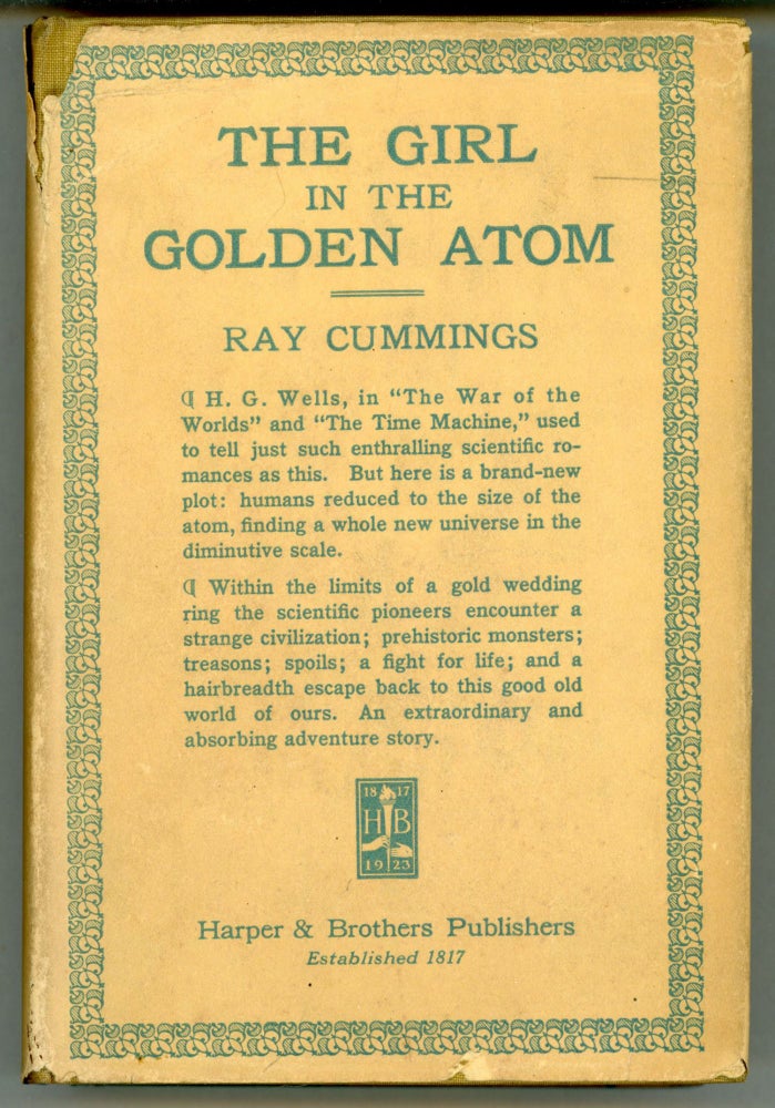 (#165196) THE GIRL IN THE GOLDEN ATOM. Ra Cummings.