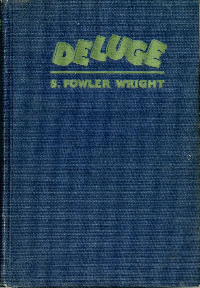 (#165374) DELUGE: A ROMANCE. Wright, Fowler.