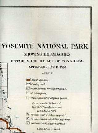 #165515) Yosemite National Park showing boundaries established by Act of Congress approved June...