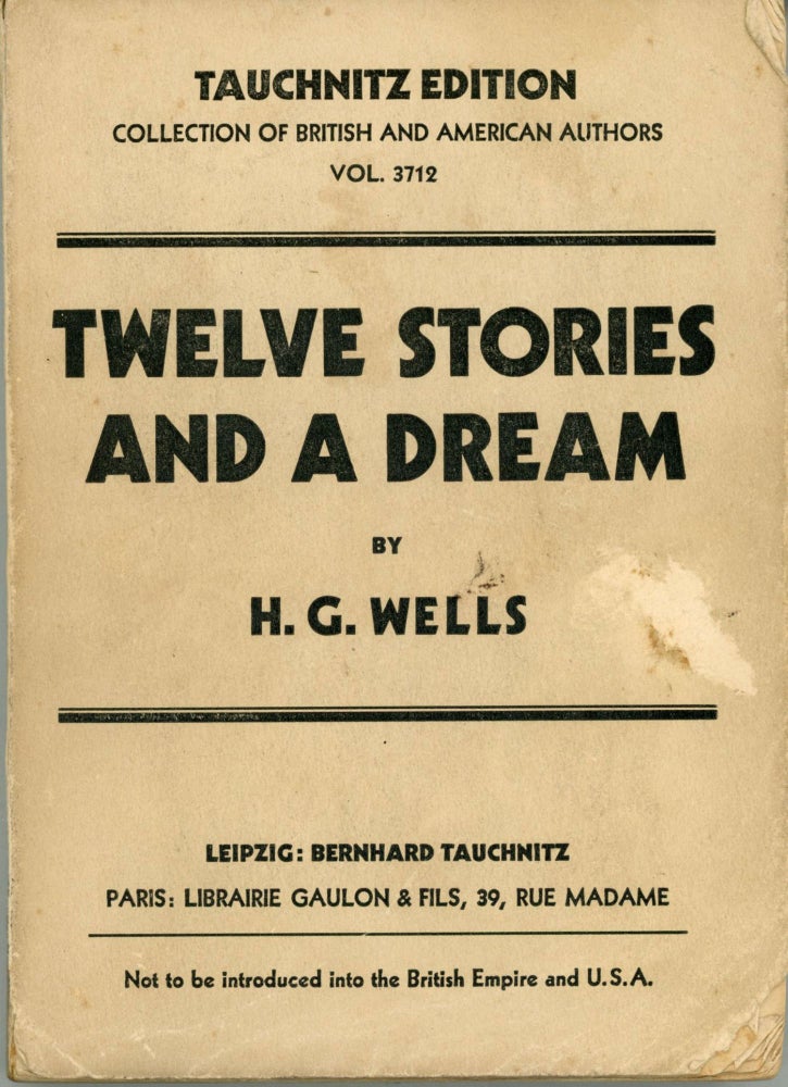 (#165939) TWELVE STORIES AND A DREAM. Wells.