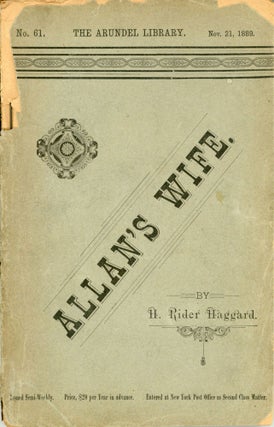 #165943) ALLAN'S WIFE. Haggard, Rider