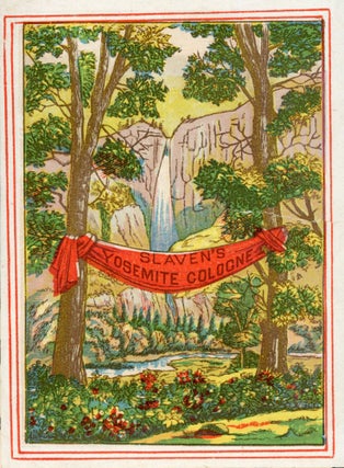 #165973) Slaven's Yosemite cologne. Advertising card, DAVIS HODGE, CO
