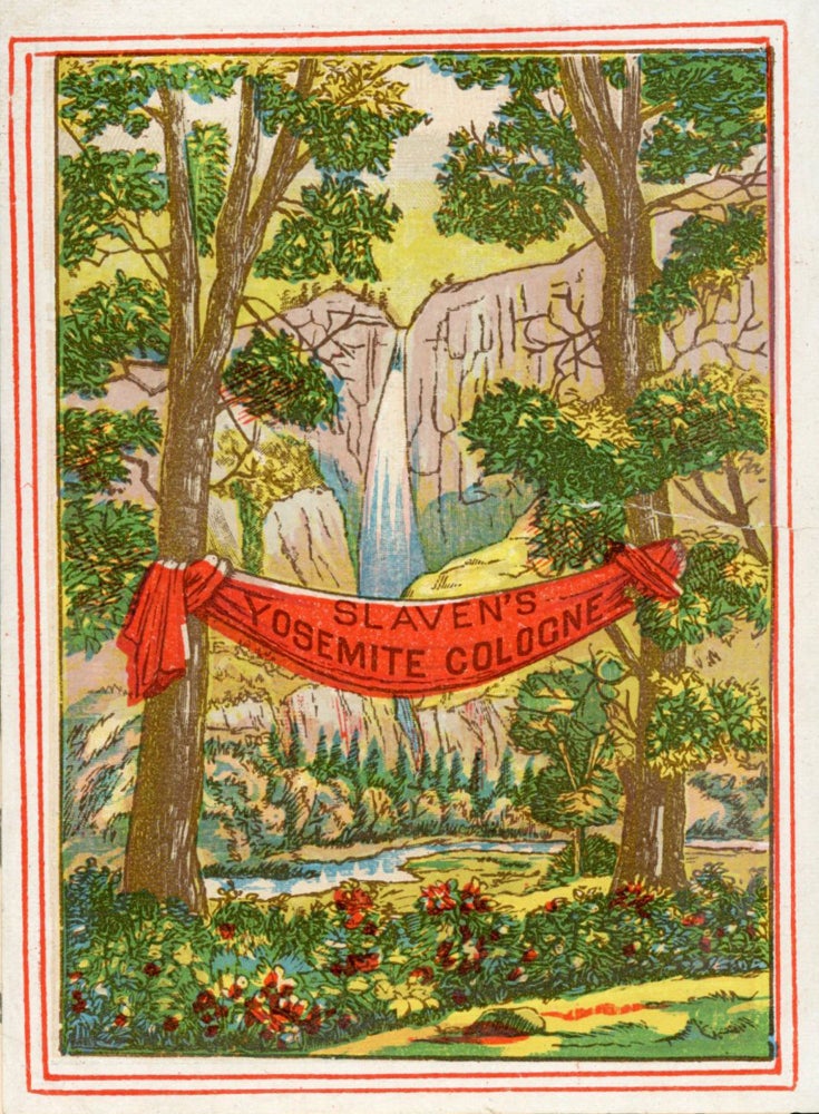 (#165973) Slaven's Yosemite cologne. Advertising card, DAVIS HODGE, CO.