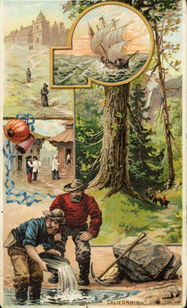 (#165974) California. Copyright, 1882, by Arbuckle Bros. N. Y. Advertising card, ARBUCKLE BROS.
