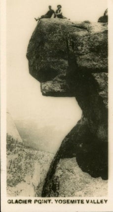 #165975) Glacier Point, Yosemite Valley [caption title]. Cigarette card, ARCADIA WORKS