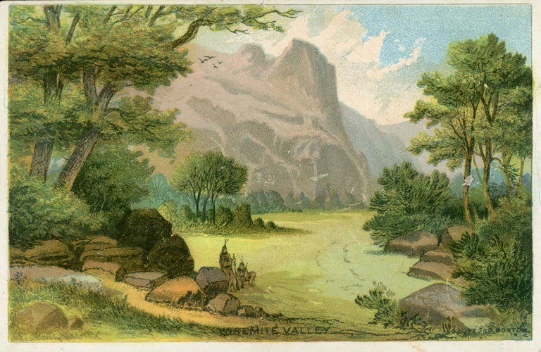 (#165976) Yosemite Valley [caption title]. Victorian sentiment card, J. H. BUFFORD'S SONS.