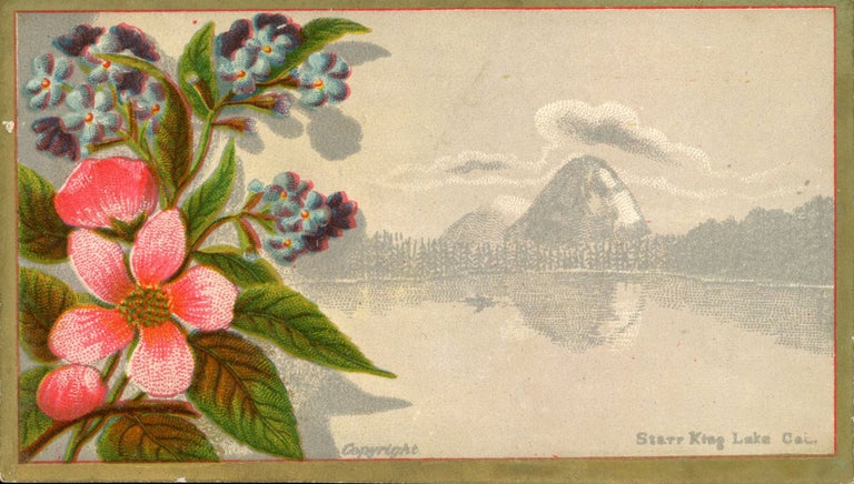 (#165979) Starr King Lake Cal [caption title]. Victorian sentiment card, Anonymous publisher.