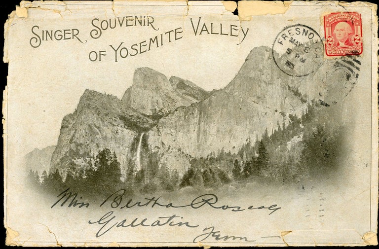 (#165984) Singer souvenir of Yosemite Valley [envelope title]. Photographs, Advertising Album.