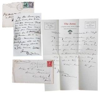 #166122) Two handwritten notes to William D. Armes. Joaquin Miller, Cincinnatus Hiner Miller