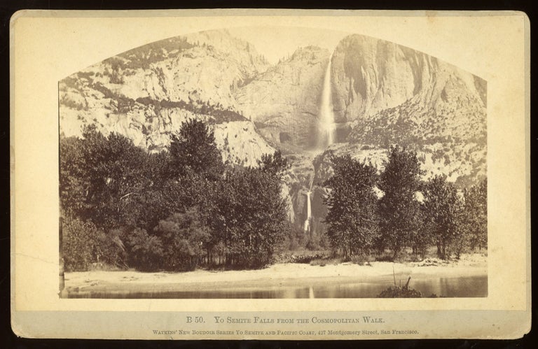 (#166310) [Yosemite Valley] Yo Semite Falls from the Cosmopolitan Walk. Albumen print. CARLETON E. WATKINS.