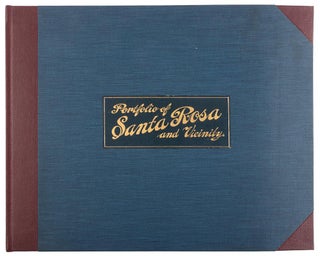 #166322) PORTFOLIO OF SANTA ROSA AND VICINITY: PORTRAYING IN PICTURE AND PEN THE BEAUTY OF...