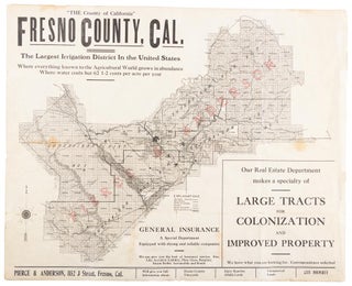 #166360) "THE COUNTY OF CALIFORNIA" FRESNO COUNTY, CAL. THE LARGEST IRRIGATION DISTRICT IN THE...