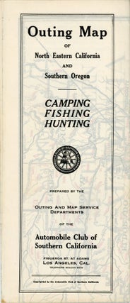 #166448) Outing map of north eastern California and southern Oregon[.] Camping fishing hunting[.]...