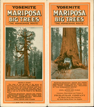 #166484) Yosemite Mariposa Big Trees "the Horseshoe Route" ... Literature, reservations and...