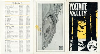 #166494) Yosemite Valley[.] Santa Fe [cover title]. TOPEKA AND SANTA FE RAILWAY ATCHISON
