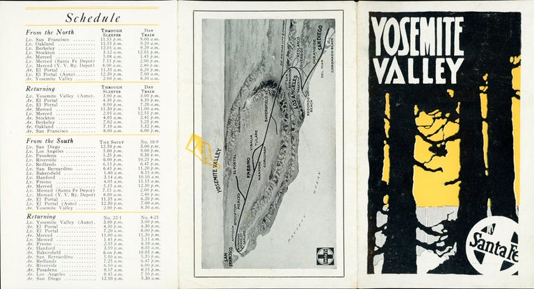 (#166494) Yosemite Valley[.] Santa Fe [cover title]. TOPEKA AND SANTA FE RAILWAY ATCHISON.