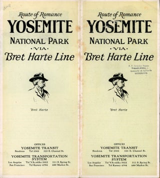 #166501) Route of Romance[.] Yosemite National Park via Bret Harte Line[.] Offices Yosemite...