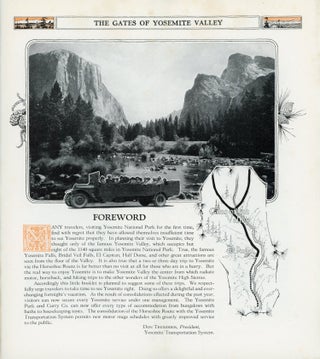 Yosemite National Park California open all year 1926 Yosemite Transportation System [cover title].