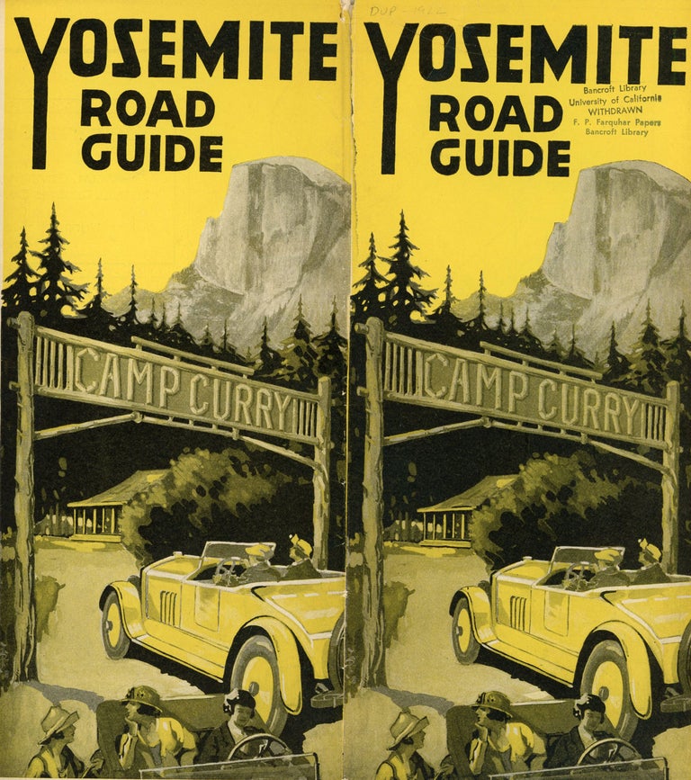 (#166530) Yosemite road guide Camp Curry [cover title]. CAMP CURRY.