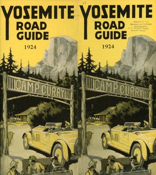 #166531) Yosemite road guide 1924 Camp Curry [cover title]. CAMP CURRY