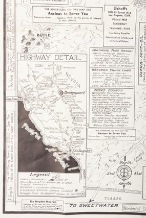 Town of Bridgeport, Mono County, California ... Map compiled and published by Hayden Map Co. ... © 1940.