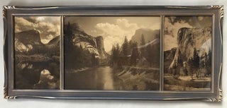 #166560) [Yosemite Valley] Domes of Yosemite, Yosemite National Park. Three Orotone prints....