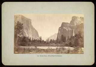 #166642) [Yosemite Valley] "Up the Valley from Bridal Veil Meadow." Albumen print. Signed...