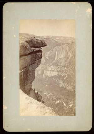 #166643) [Yosemite Valley] "Yosemite Falls 2634 ft. from Glacier Pt 3200 ft." Albumen print....