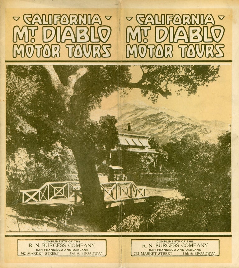 (#166677) CALIFORNIA MT. DIABLO MOTOR TOURS ... [cover title]. California, Contra Costa County, Mount Diablo.