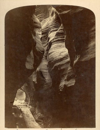 EIGHT PHOTOGRAPHIC VIEWS OF THE DELLS OF THE WISCONSIN. Albumen prints.