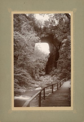 #166695) NATURAL BRIDGE OF VIRGINIA. Albumen print. Virginia, Shenandoah Valley, Virginia Natural...