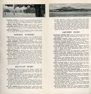 Central California: pleasure land for the tourist[.] Facts for travelers[.] Bulletin no. 19[.] "For the Stranger Within Our Gates" [cover title].