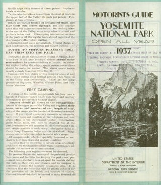 #166717) Motorists guide Yosemite National Park open all year 1937[.] United States Department of...
