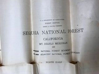 North half recreation map of the Sequoia National Forest and information for mountain travelers [cover title].