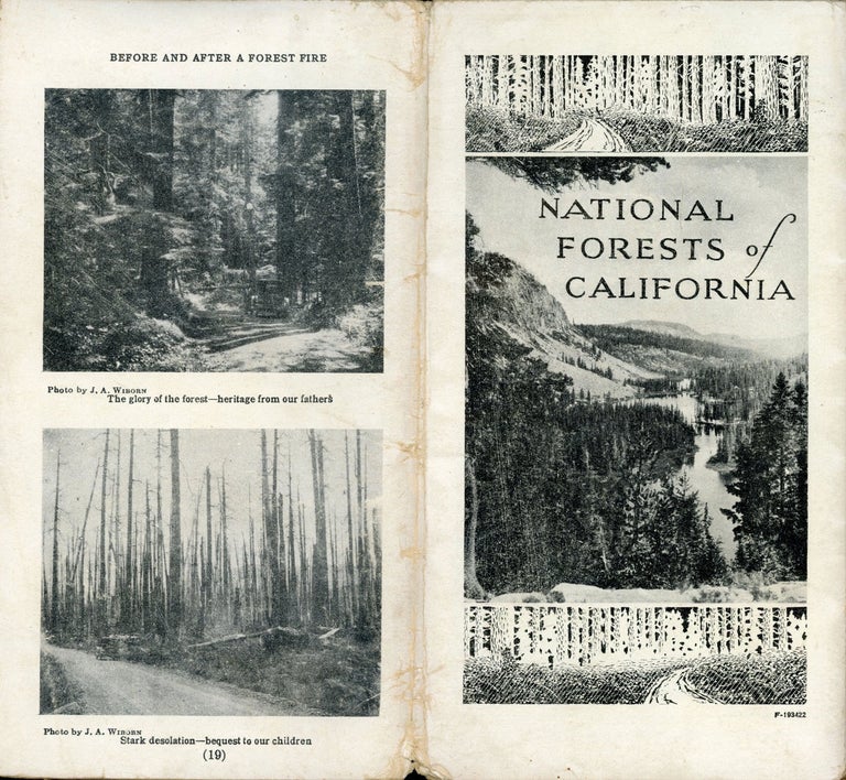 (#166726) National Forests of California [cover title]. UNITED STATES. DEPARTMENT OF AGRICULTURE. FOREST SERVICE. CALIFORNIA DISTRICT.