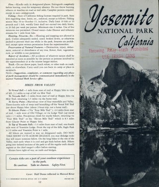 #166737) Yosemite National Park California [cover title]. UNITED STATES. DEPARTMENT OF THE...