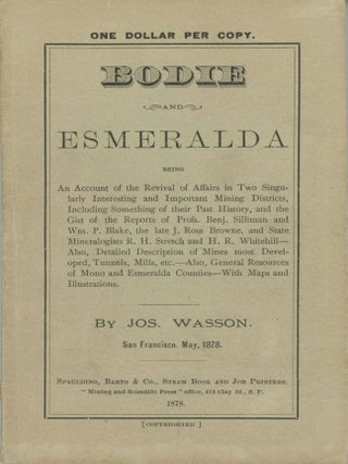 #166765) BODIE AND ESMERALDA BEING AN ACCOUNT OF THE REVIVAL OF AFFAIRS IN TWO SINGULARLY...