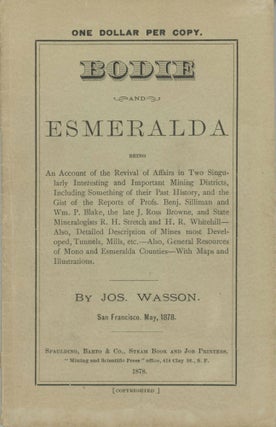 #166765) BODIE AND ESMERALDA BEING AN ACCOUNT OF THE REVIVAL OF AFFAIRS IN TWO SINGULARLY...