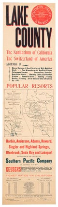 #166778) LAKE COUNTY THE SANITARIUM OF CALIFORNIA THE SWITZERLAND OF AMERICA ABOUNDS IN MINERAL...