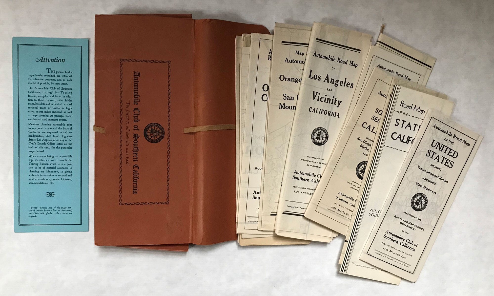 21 MAPS OF SOUTHERN CALIFORNIA Automobile Club Of Southern California 21 maps of southern california automobile club of southern california