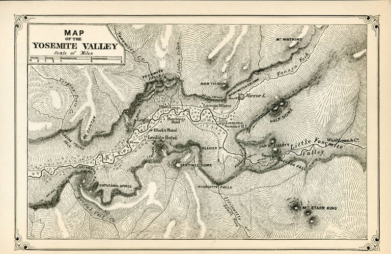 (#166809) Map of the Yosemite Valley. Yosemite, UNIDENTIFIED.