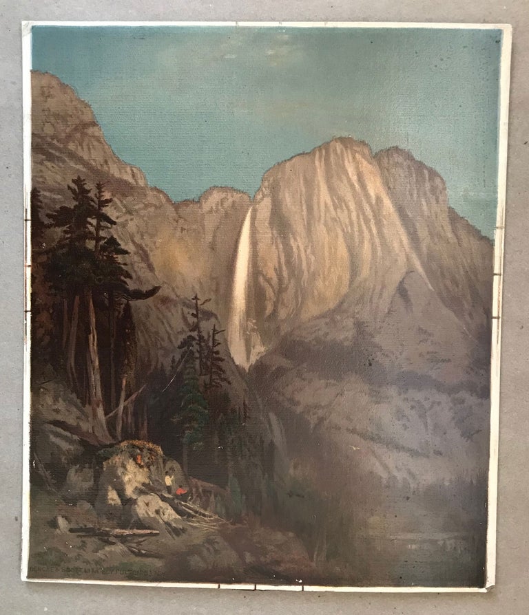 (#166817) Yosemite Falls. Chromolithographic print. DEMOREST'S MONTHLY MAGAZINE.