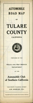 #166857) Automobile road map of Tulare Co. California ... Copyrighted 1919 by the Automobile Club...