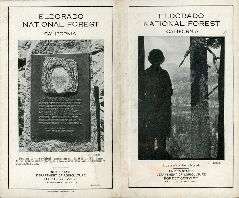 (#166878) Eldorado National Forest California ... United States Department of Agriculture Forest Service California District [cover title]. California, National Forests, Eldorado National Forest.