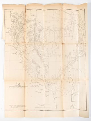 #166895) MAP SHOWING THE DIFFERENT ROUTES TRAVELLED OVER BY THE DETACHMENTS OF THE OVERLAND...