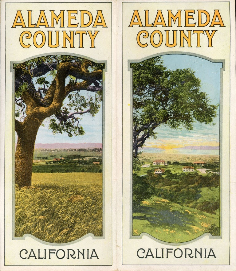 (#166896) ALAMEDA COUNTY CALIFORNIA ... [cover and caption title]. California, Alameda County, Kelley-Davis Co., Sierra Art, Engraving Co, designer J. J. Rhea, Engraving Co.