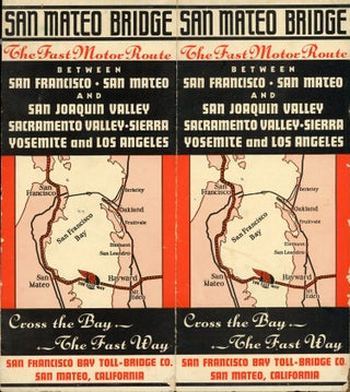 #166897) San Mateo Bridge the fast motor route between San Francisco, San Mateo and San...